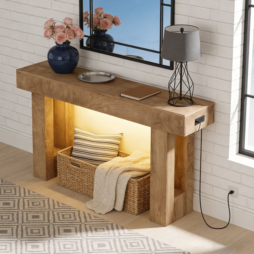 Brambly Cottage Coffee Table Brown 84.8cm H X 159.8cm W X 34.8cm D