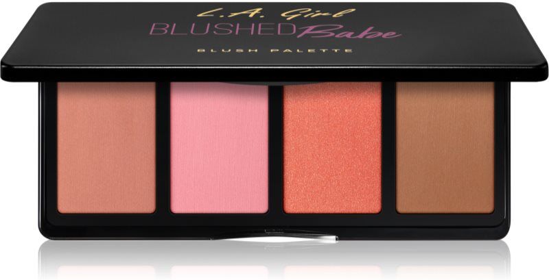 L.A. Girl Cosmetics Fanatic blusher palette shade Blushed Babe 4x4 g
