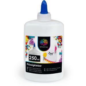 OfficeTree Alleskleber 01753, Bastelkleber, 250ml, ohne Lösungsmittel, transparent