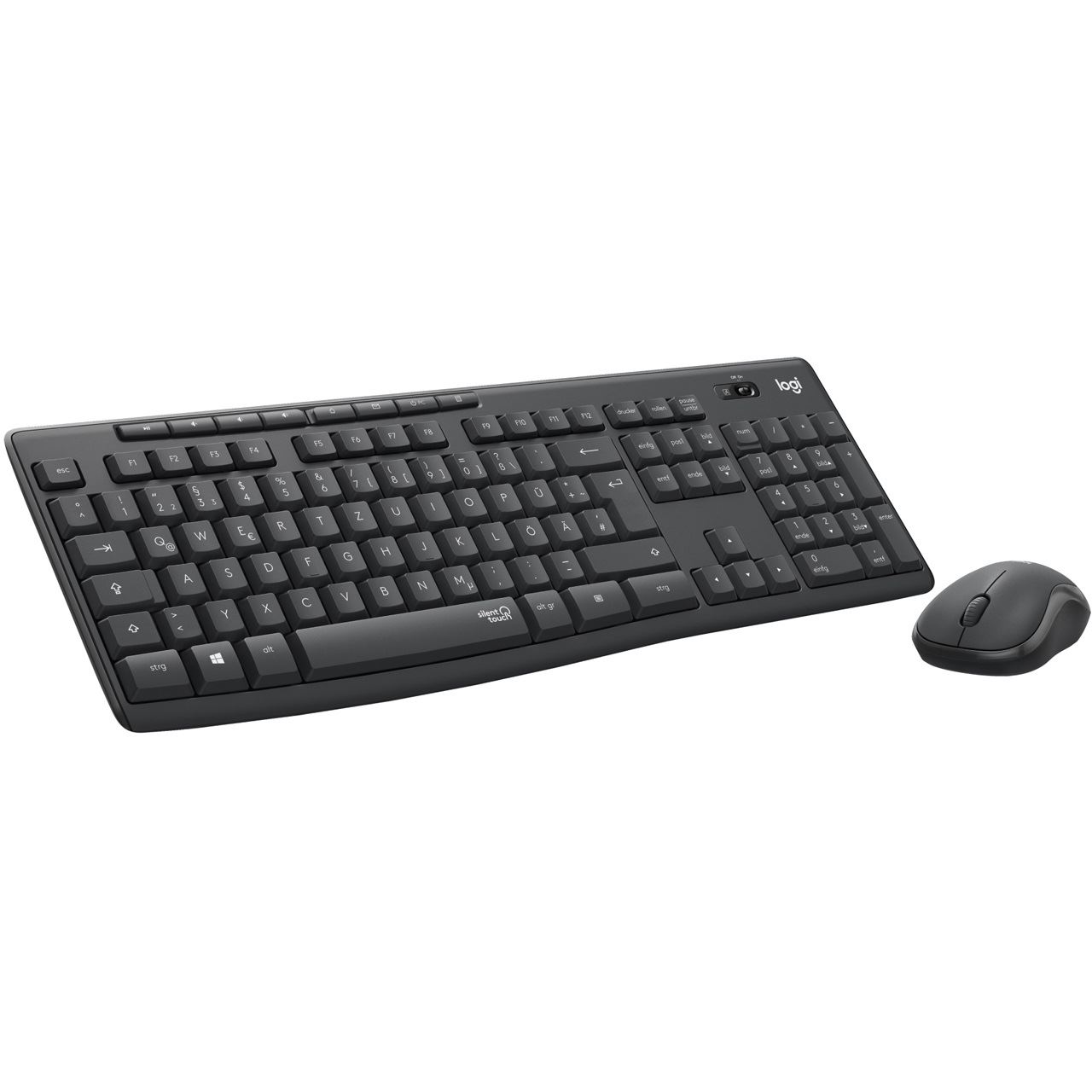 Logitech MK295 Silent Wireless Combo schwarz, USB, CH Layout (920-009796)