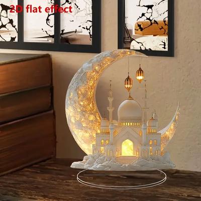 Inspire Select Eid Acrylic Mosque Table Decor Ramadan Islamic Window & Home Display Ornament 14