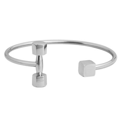 Armreif ADELIA´S "Armband – Armreif aus Edelstahl Ø 6,4 cm cm", silber, Armbänder, Damen, 6,4cm, Edelstahl, Armreif, Eine schöne Geschenkidee für jeden Anlass