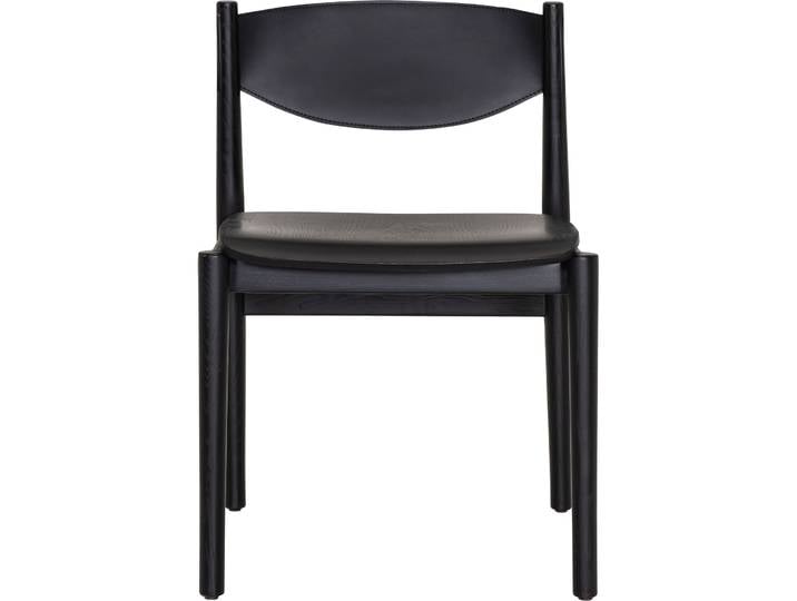 Moderner Stuhl Tepino Esche Massivholz schwarz - Stuhl