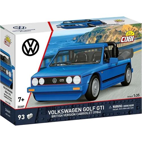 COBI Volkswagen Golf GTI British Version Cabriolet (1984) (blau, Maßstab 1:35)