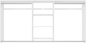 Easy Track 8 Ft. W. Hanging Plus Laminate Closet Kit