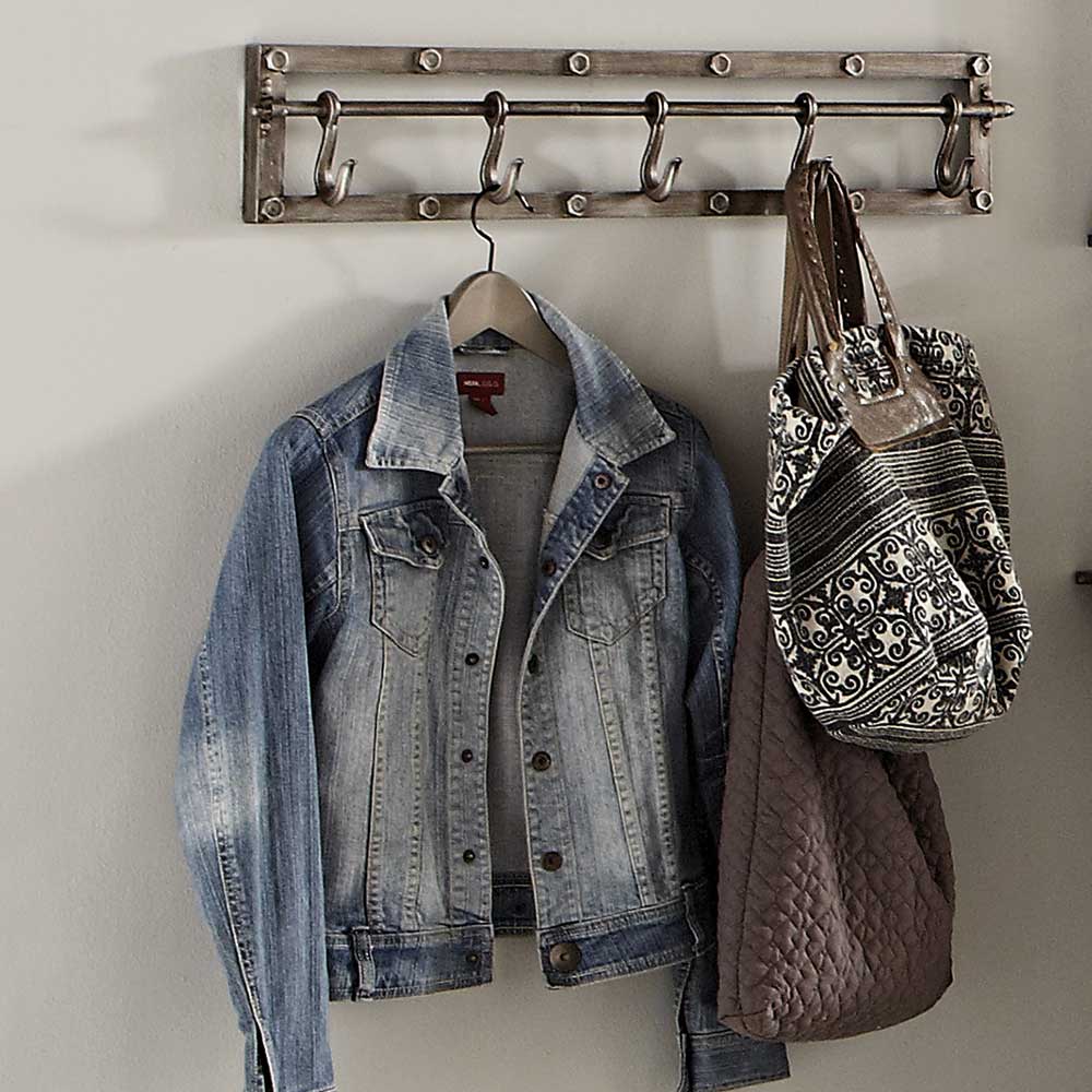 Pharao24.de Industrie Stil Garderobe in Anthrazit Vintage Stahl