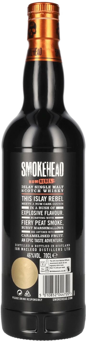 Smokehead Whisky Smokehead RUM REBEL Islay Single Malt Scotch Whisky 46% Vol. 0,7l
