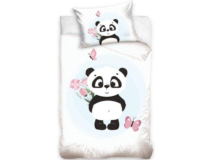 Animal Pictures BABY Dekbedovertrek, Panda - 100 x 135 cm - Katoen