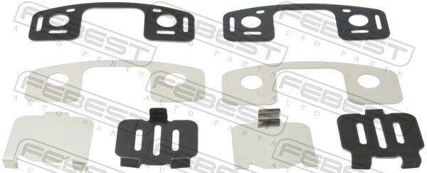 Febest Anti-Quietsch-Folie, Bremsbelag (Rückenplatte) 0403cs6r Hinterachse Für Mitsubishi