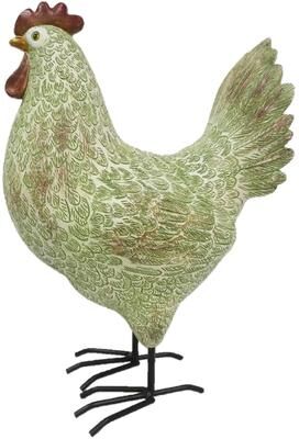 Santa's Workshop "10.6"" Resin Yard Chicken"