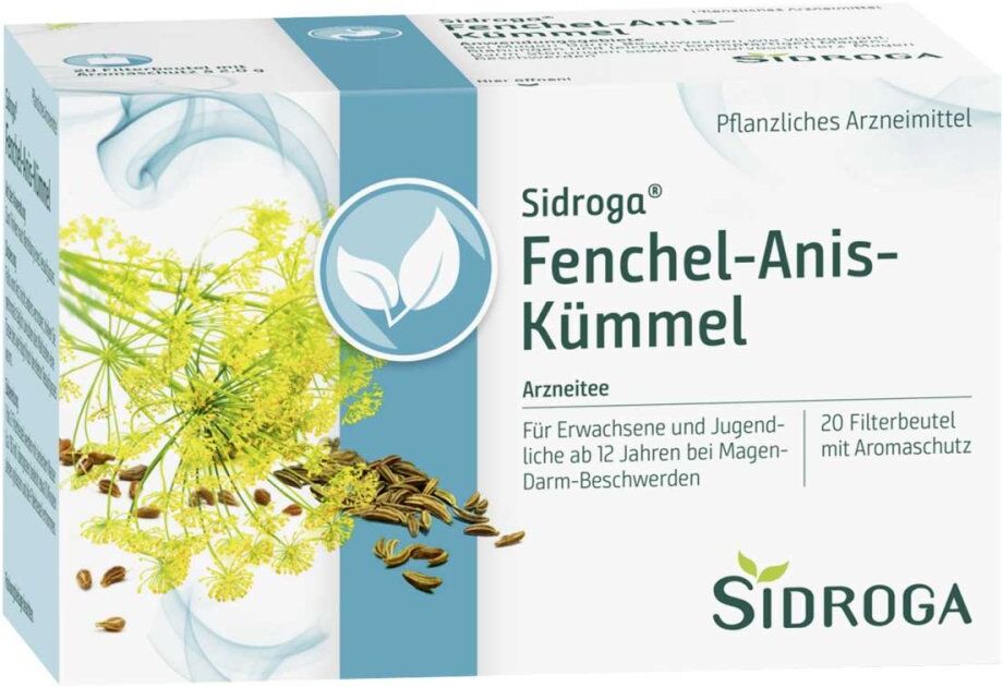 Sidroga Fenchel Anis Kümmel Tee Filterbeutel 20X2.0g