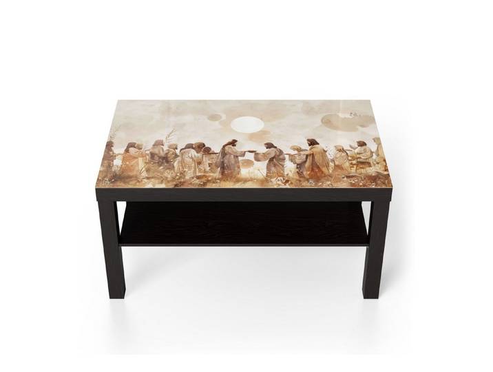 DEQORI Couchtisch 'Himmlische Versammlung', Glas Beistelltisch Glastisch modern