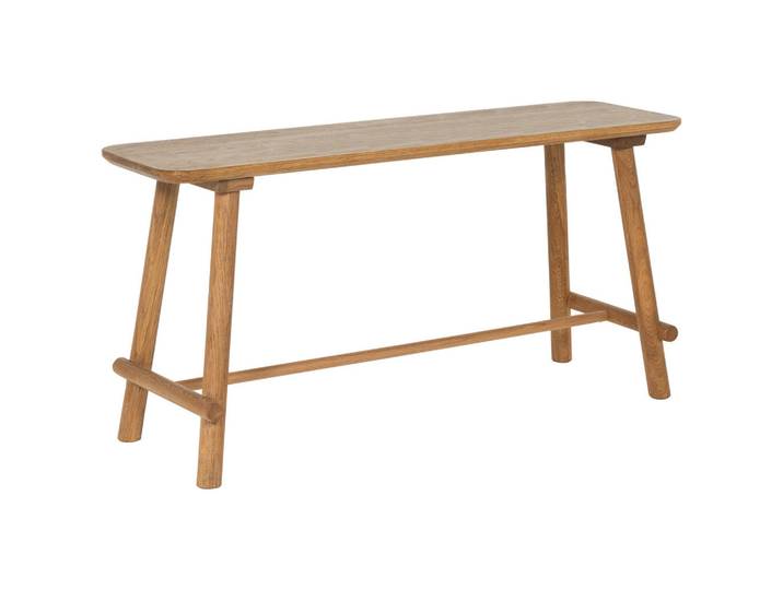 Linea Natura Hockerbank, Eichefarben, Holz, Eiche, massiv, 90x45x30 cm,