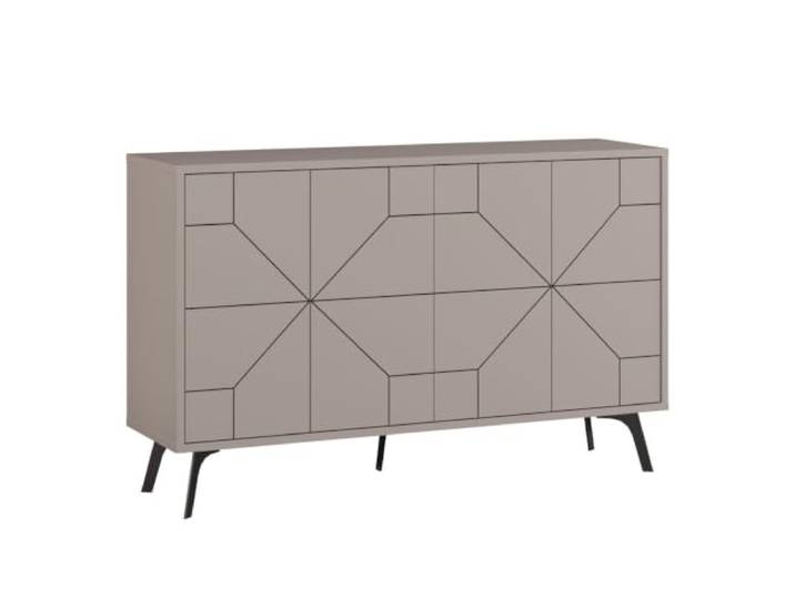 Calicosy Buffet 4 Portes et Portes décorées L123 cm - Dune
