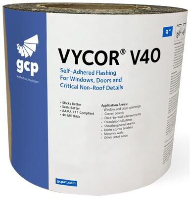 Grace Vycor V40 Self Adhered Flashing 9 Inch - Single Roll