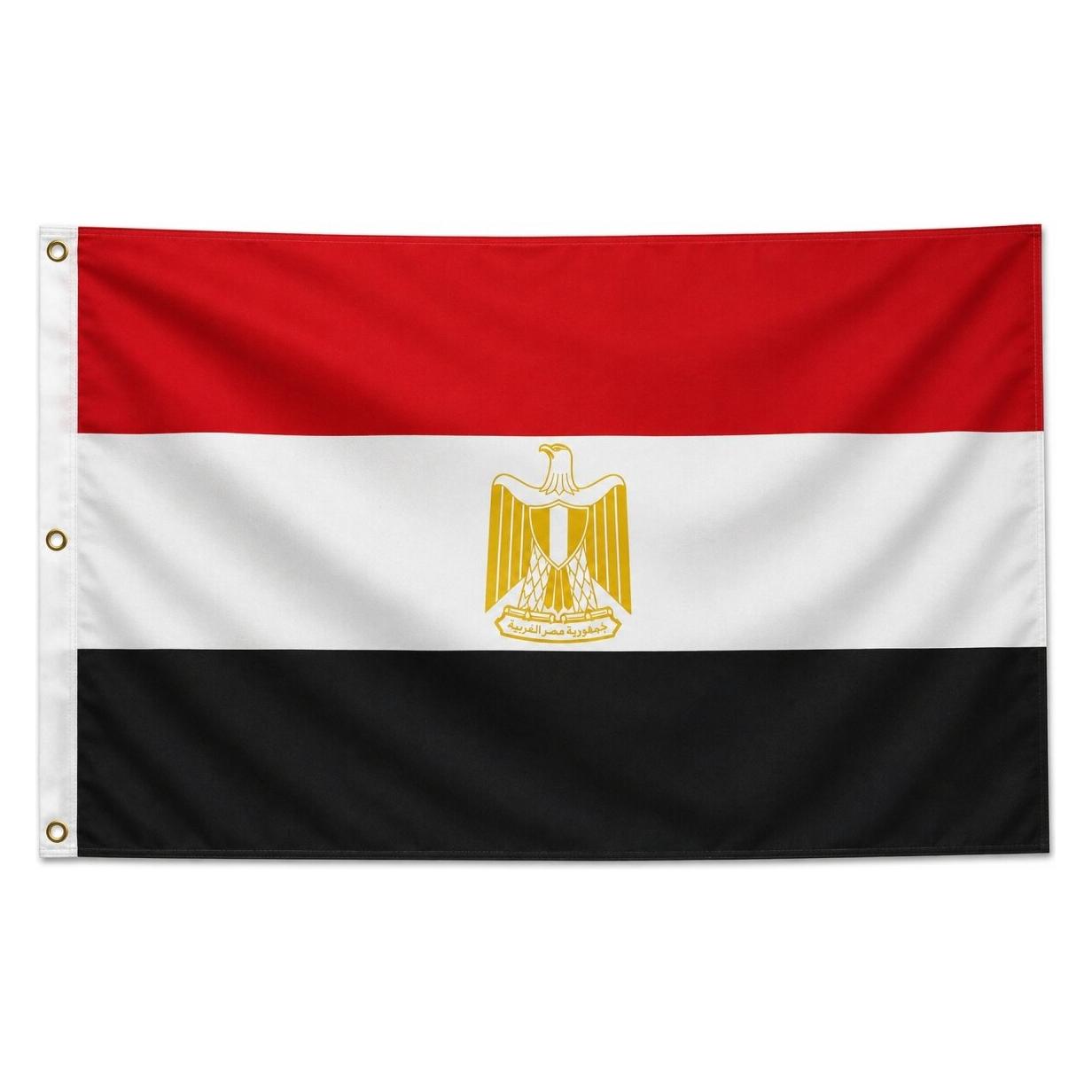 trends4cents XXL Flagge Ägypten 250 x 150 cm Fahne mit 3 Ösen 100g/m² Stoffgewicht (150 x 250 cm) (32195070)