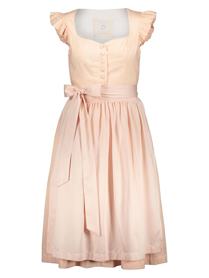 Turi Landhaus Dirndl in Apricot - 42