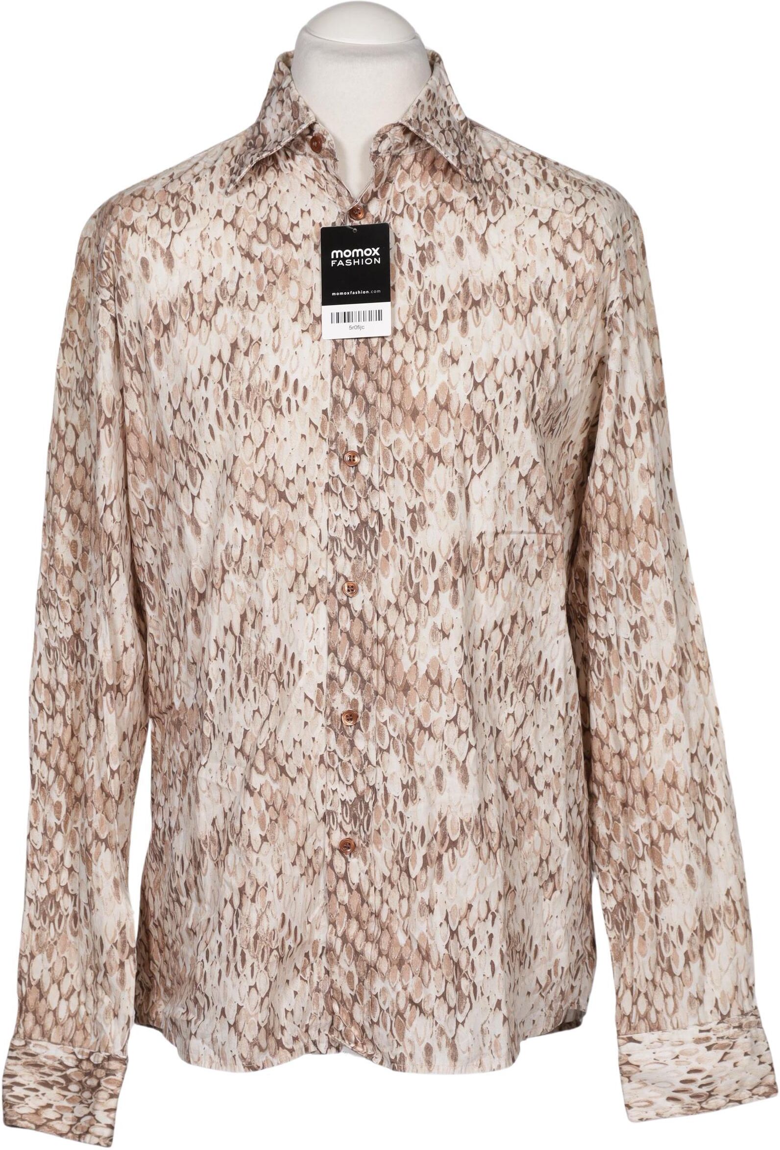 Hugo by Hugo Boss Herren Hemd, Beige, Gr. L, Baumwolle - Second Hand