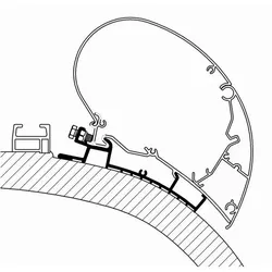 Thule Dachadapter Carthago Serie 550 cm bis 2014