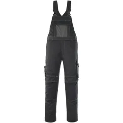 MASCOT Leipzig Latzhose mit Knietaschen UNIQUE Schwarz / Dunkelanthrazit 54 - 12069-203-0918-82C54 - Schwarz / Dunkelanthrazit