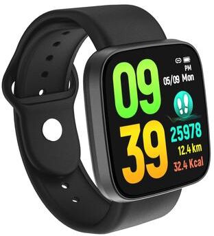 CaseAndConnect B9 Smart Fitness Tracker With Heart Rate Monitor And Sleep Tracking IP67 Waterproof black