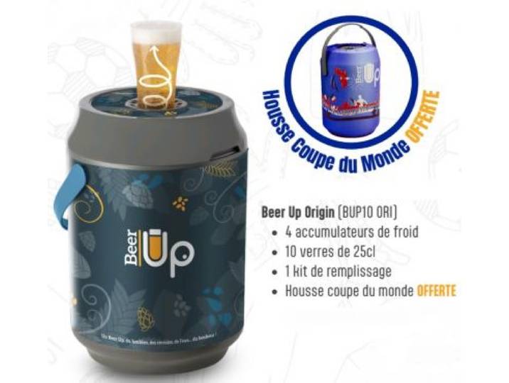 Beer Up - Tireuse À Bière Bup10 Cdm - Édition Spéciale Foot - Autonomie 20h - Pour Fûts De 5l