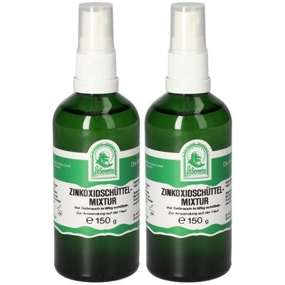 Zinkoxid Schüttelmixtur 2x 2x150 g Einreibung