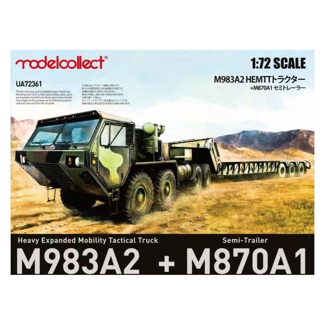 Modelcollect USA M983A2 HEMTT Tractor & M870A1 Semi-trailer (UA72361)