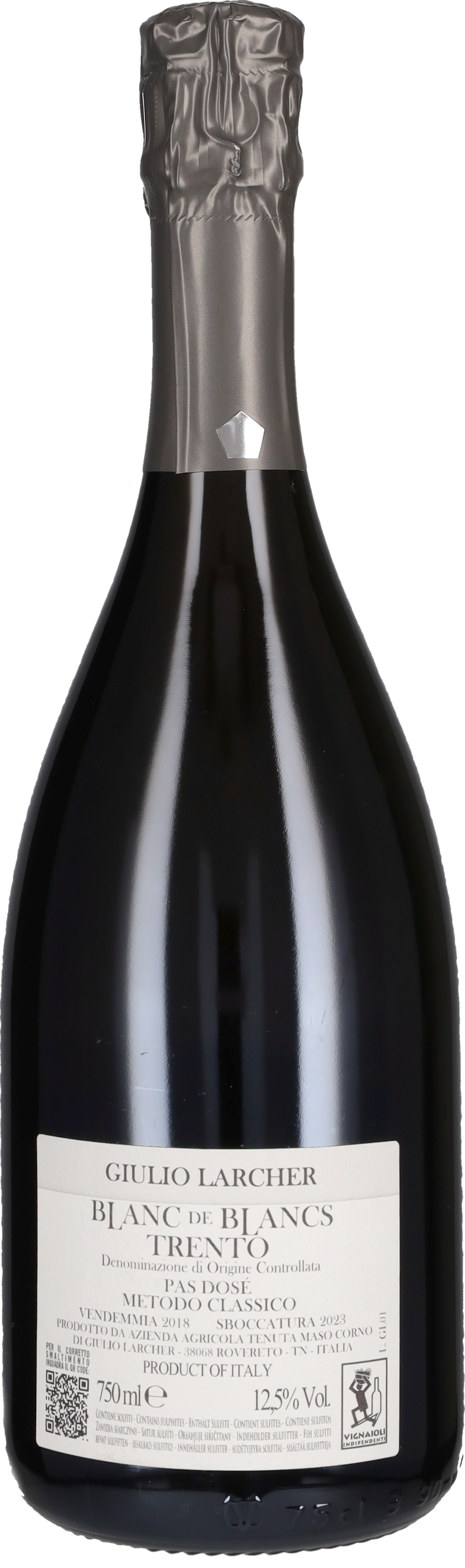 Trento Spumante Pas Dosé Blanc de Blancs Tenuta Maso Corno 2018