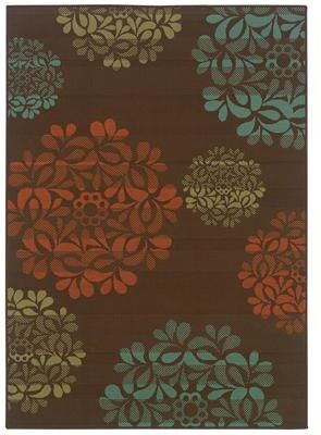 Vista Home Malta Floral Medallions Indoor-Outdoor Area Rug