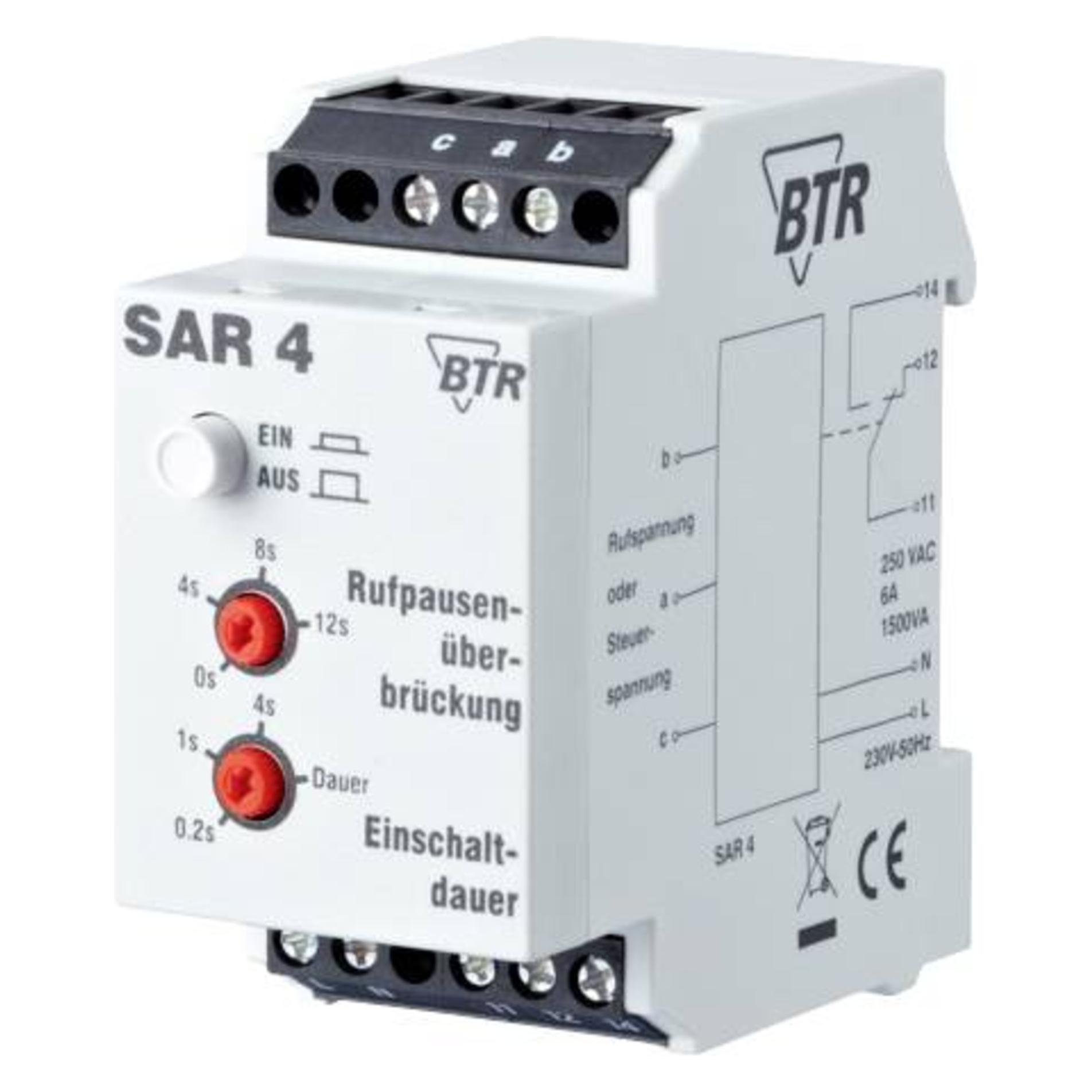 Metz Connect BTR SAR 4 Funktionen einstellbar f. Hutschienenmontage / Bitte technische Daten beachten / lichtgrau (130283-I)