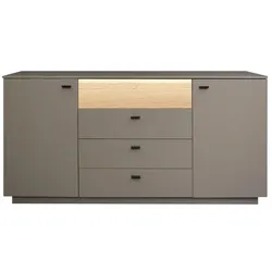 Mäusbacher Sideboard Lino Holz Grau Taupe