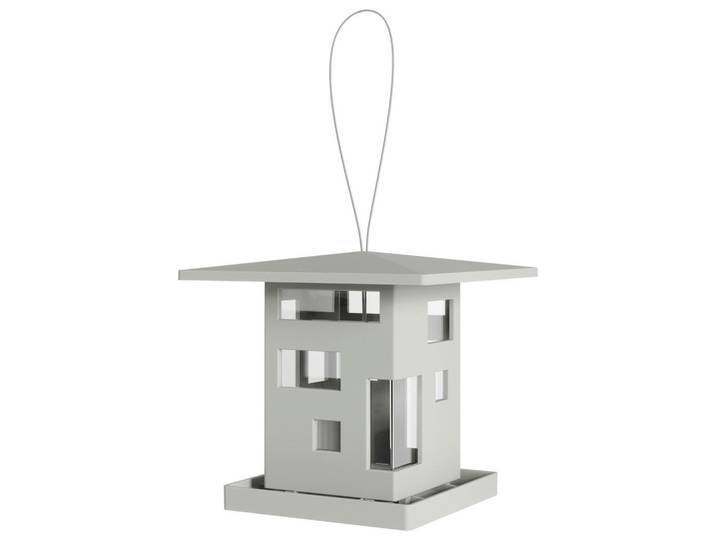 Umbra Vogelhaus, Grau, Kunststoff, 22.9x21.5x22.9 cm, Dekoration, Gartendeko