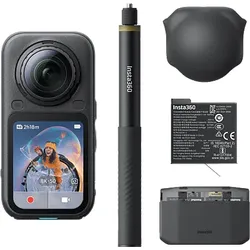 INSTA360 X6 Essentials Bundle (Midnight Black) 360°-Actioncam , WLAN, Touchscreen