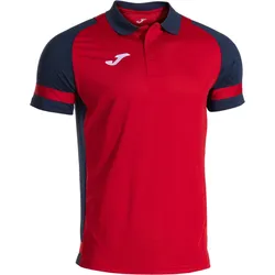 JOMA Lider Poloshirt 603 - rot/marineblau 5XL