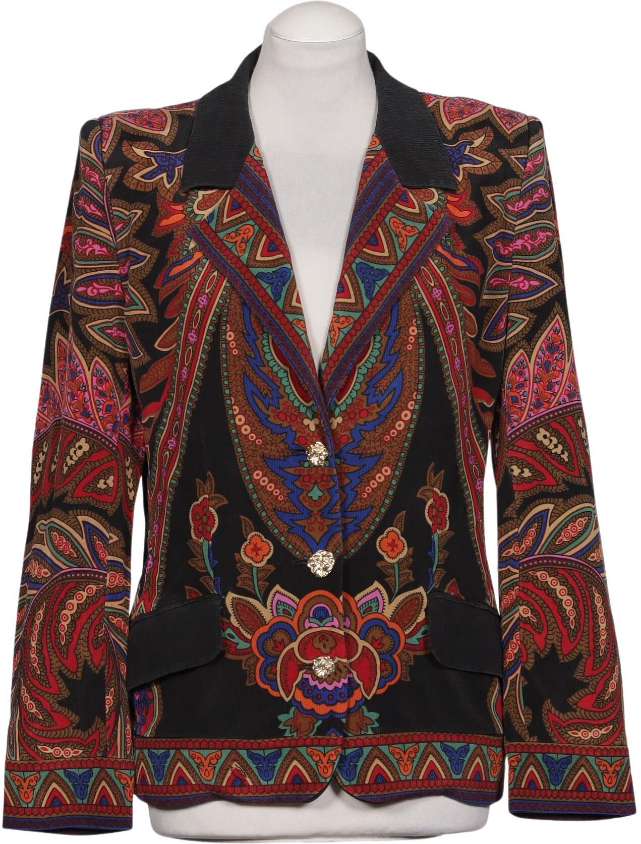 Leonard Damen Blazer, Mehrfarbig, Gr. M, Seide - Second Hand