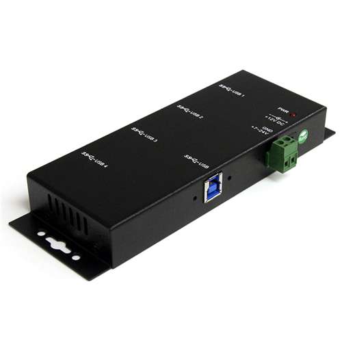 Startech ST4300USBM 4-port USB 3.0 extern mit Netzteil schwarz
