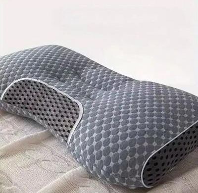 Uplifted Goods Knitted Neck Protection Pillow Set grey 1pc 74x48 Cm