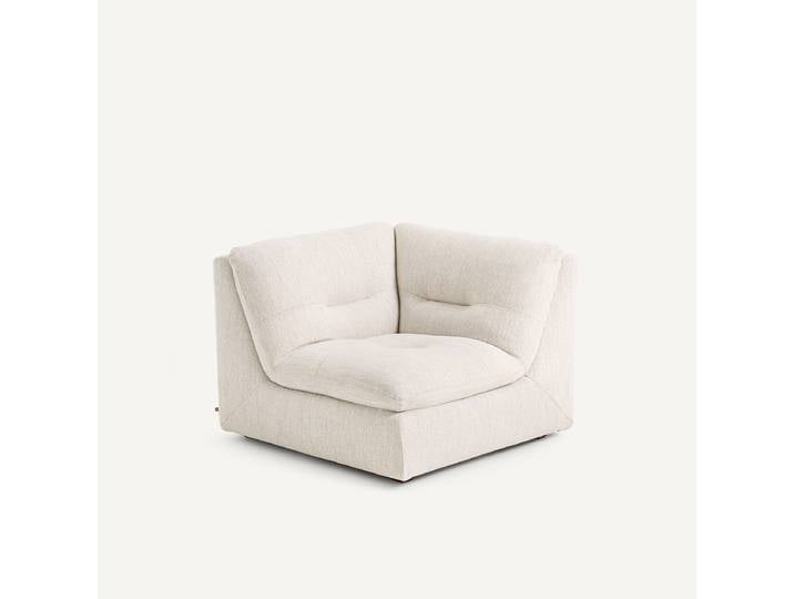 AM.PM Angle 90° modulable en tweedé, GIULIANO Angle réversible Blanc Ivoire