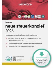 Lexware neue steuerkanzlei 2026 Mehrplatzversion Abo-Vertrag 1 Jahr 5 Lizenzen Download Win, Deutsch (nur für Neukunden) (09190-2013)