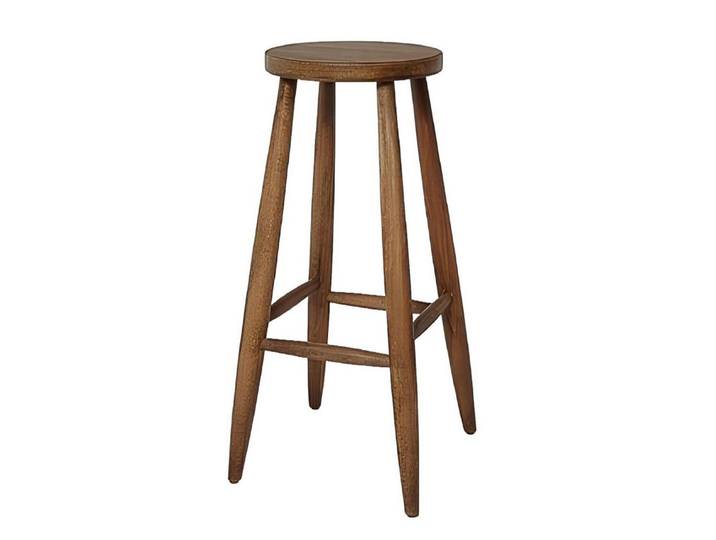 JVmoebel Barhocker Massiver Holz-Barstuhl mit bequemer Sitzfläche und modernem Design (1 St., Barhocker), Made in Europa