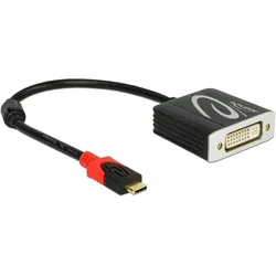 Delock USB Typ-C zu (DVI), Video Adapter, Schwarz