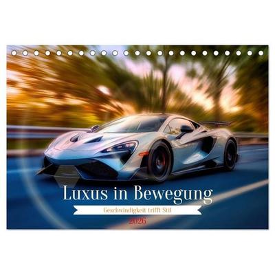 Luxus in Bewegung (Tischkalender 2026 DIN A5 quer), CALVENDO Monatskalender