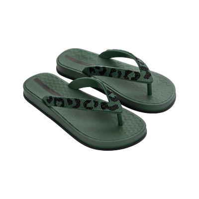 Zehentrenner IPANEMA "IPANEMA FESTA FEM", Damen, Gr. 35/36, grün (grün, grün, schwarz), Synthetik, Schuhe Zehentrenner, für sportliches Auftreten, mit profiliertem Laufsohlenprofil