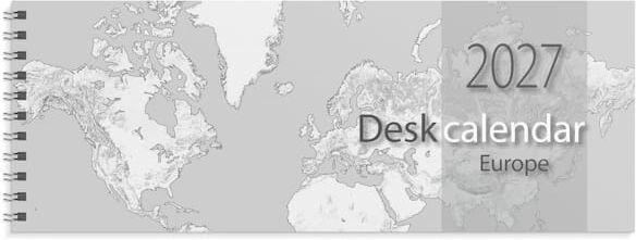 Burde Desk calendar Europe 2027