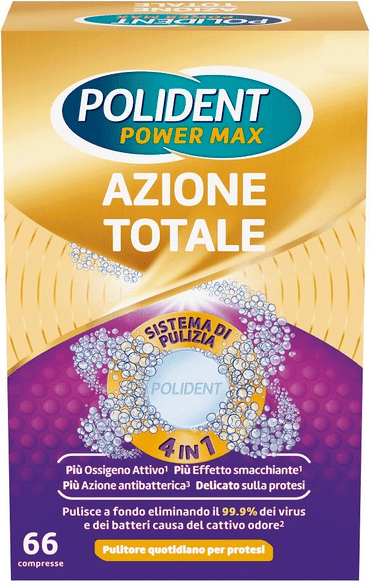 Polident Azione Totale Pulitore Protesi Dentale Quotidiano 66 Compresse