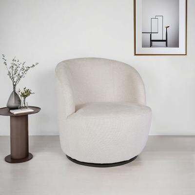 Drehsessel OTTO HOME "FRAZEE Lese-Sessel, TV-Sessel, Loungesessel", beige (creme), B:66cm H:70cm T:76cm, pine wood frame, foam, fabric, metal base, Sessel, Drehsessel, Webstoff-Bezug, softer Cord-Stoff
