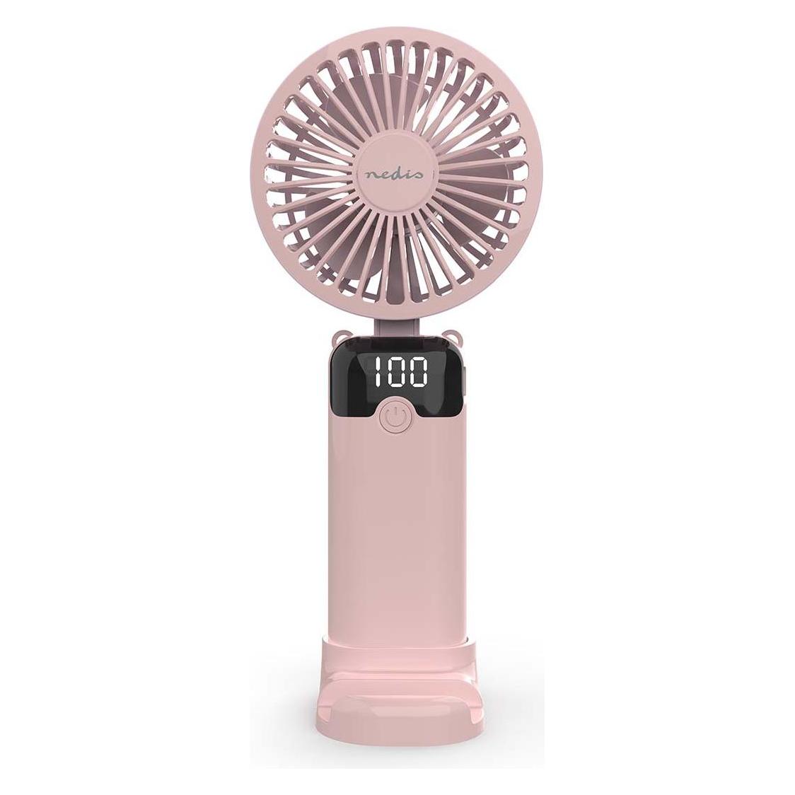 Nedis Handventilator | 90 mm | 6 Geschindigkeitsstufen | Pink (FNHH3BOX3)