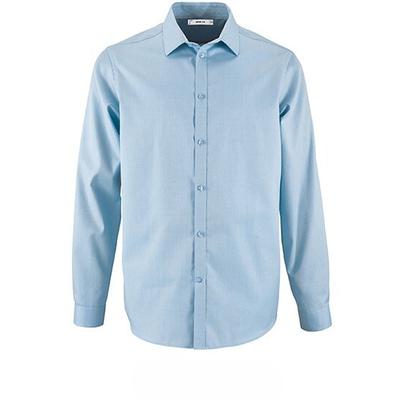 Herren Fischgrat-Hemd Brody | SOLO INVEST FRANCE SAS | Farbe: Himmelblau | 3XL