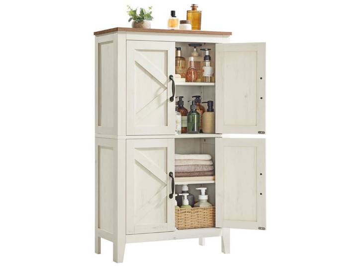 Meuble de Rangement Buffet Haut avec 4 Ptes PETIT MEUBLE DE RANGEMENT